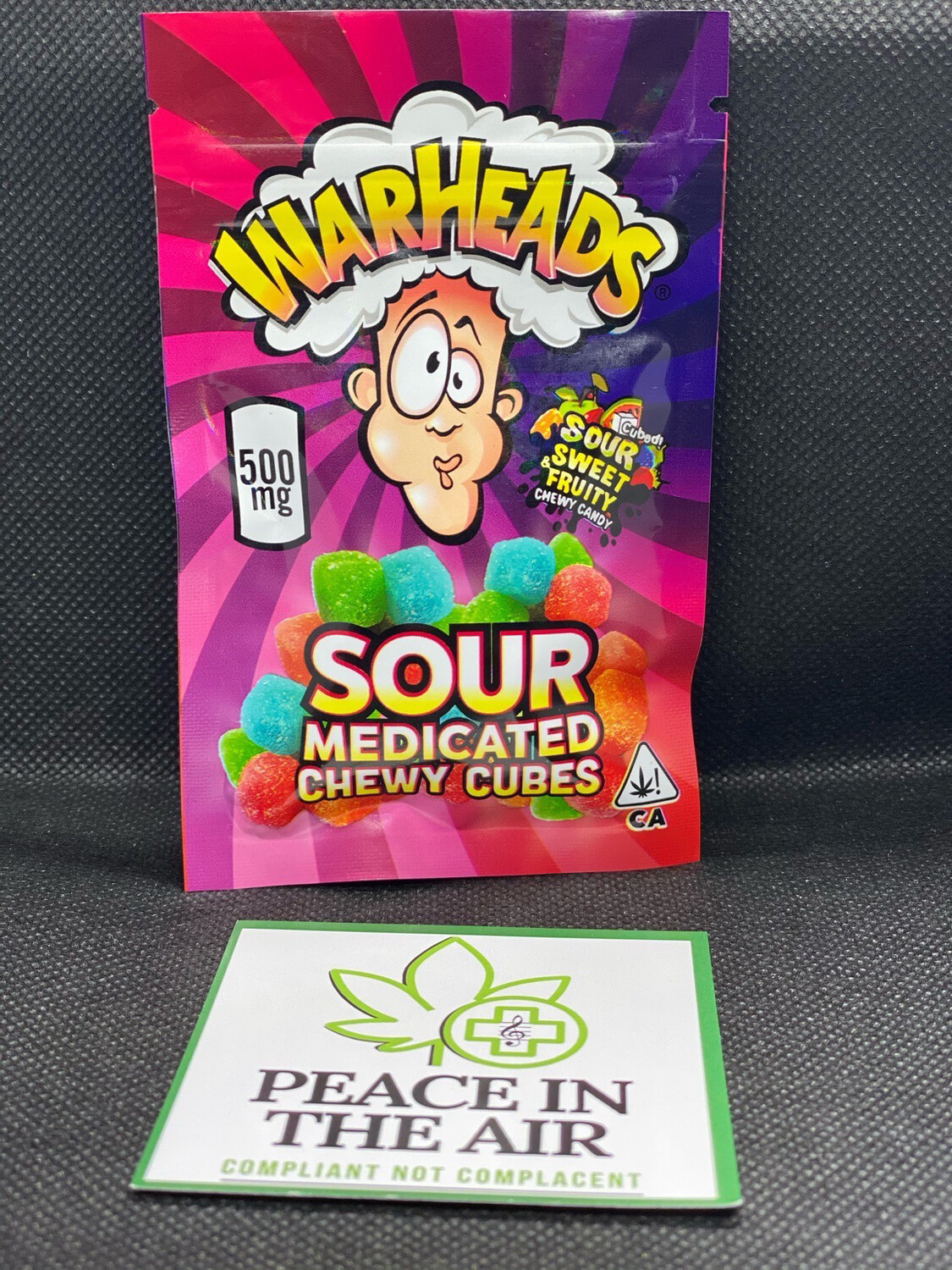 Warheads Chewy Cubes 500mg