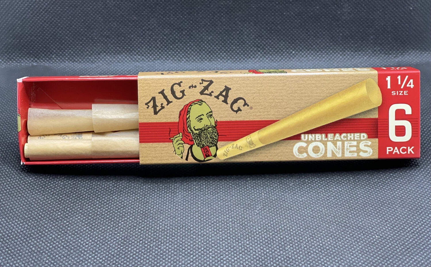 Zig Zag Unbleached Cones (6)