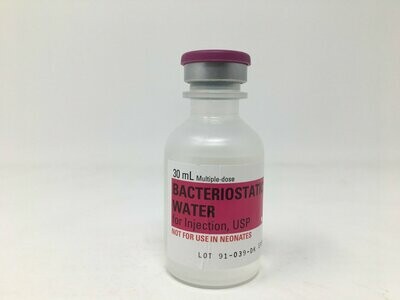 Bacteriostatic Water 30 mL