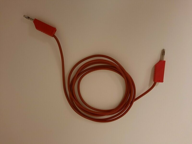 Kabel (2 m) mit Bananenstecker (rot)