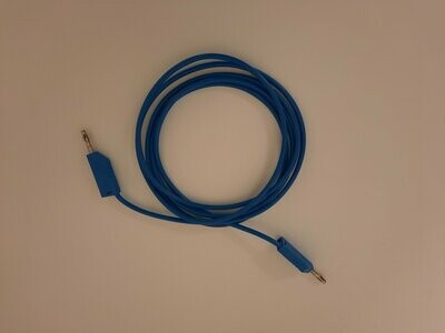 Kabel (2 m) mit Bananenstecker (blau)