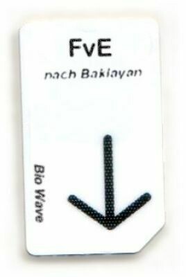 Chipcard FvE Biowave 21, - Energetische Unterst.  bei Folge von Emotionen