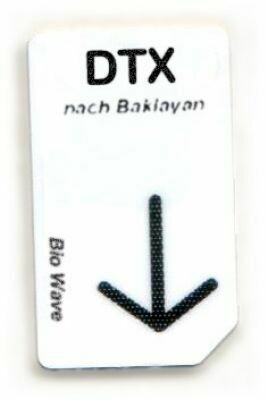 Chipcard Biowave  DTX, Energetische Unterst. bei Detox, Entgiftung