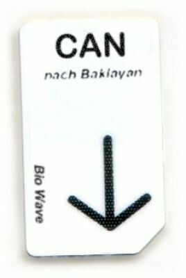 Chipcard Biowave 21 LCD CAN, Energetische Unterstützung bei Candida