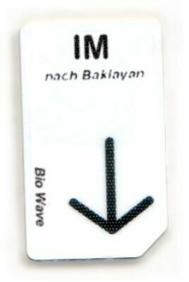 Chipcard Biowave IM,  Energetische Unterst. bei Immun-Modulation