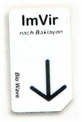 Chipcard Biowave IMVIR,  Energetische Unterst. bei der Immun-Mod. Viren