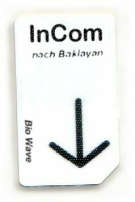 Chipcard Biowave InCom 3,6 HZ, Energetische Unterst. bei der Intrazell. Kommunikation
