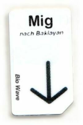 Chipcard Biowave 21 LCD MIG,  Energetische Unterstützung bei Migräne