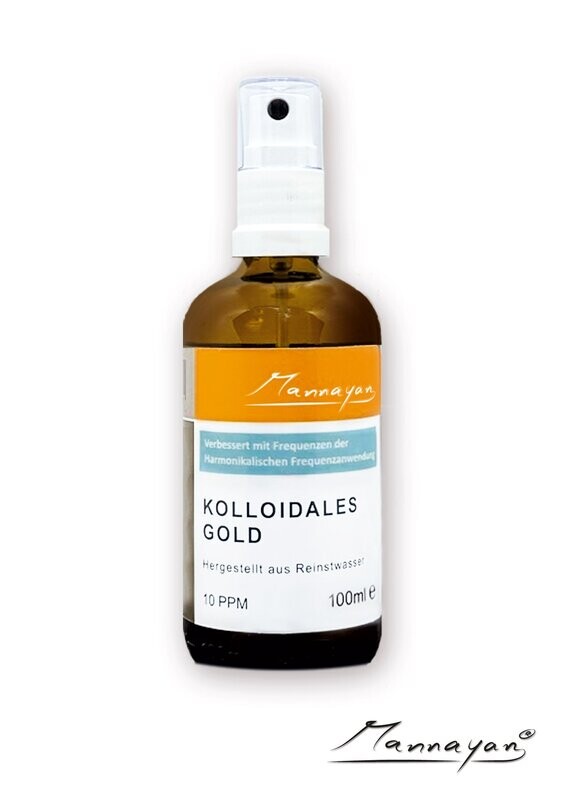 Mannayan Kolloidales Gold 100 ml mit Zerstäuber Mannayan Kolloidales Gold 100 ml mit Zerstäuber