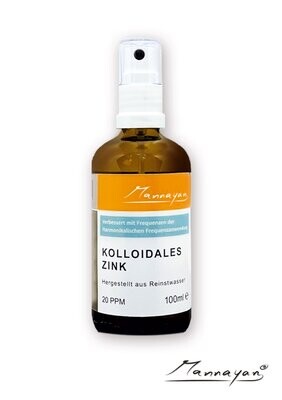 Mannayan Kolloidales Zink 100 ml mit Zerstäuber