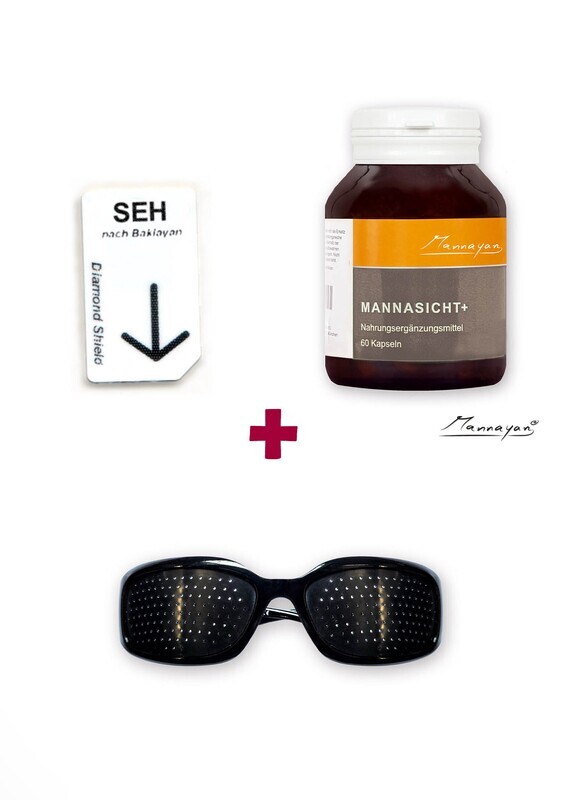 Bundle Chipcard SEH + Mannayan Mannasicht+ + Lochrasterbrille Modell 2 Bundle Chipcard SEH + Mannayan Mannasicht+ + Lochrasterbrille Modell 2
