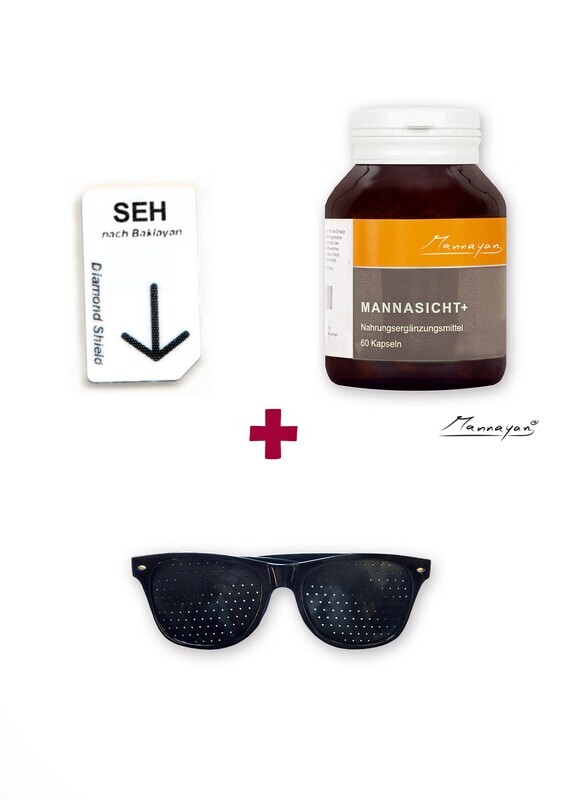 Bundle Chipcard SEH + Mannayan Mannasicht+ + Lochrasterbrille Modell 1 Bundle Chipcard SEH + Mannayan Mannasicht+ + Lochrasterbrille Modell 1