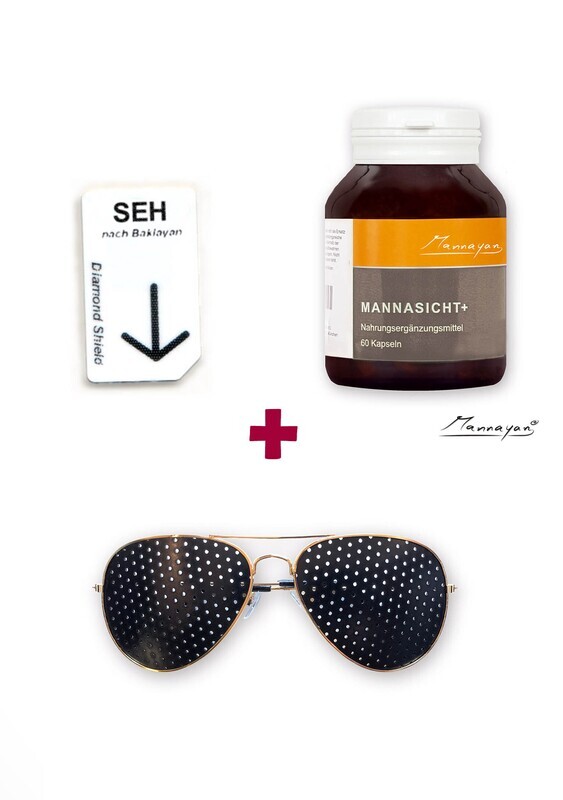 Bundle Chipcard SEH + Mannayan Mannasicht+ + Lochrasterbrille Modell 3 Bundle Chipcard SEH + Mannayan Mannasicht+ + Lochrasterbrille Modell 3