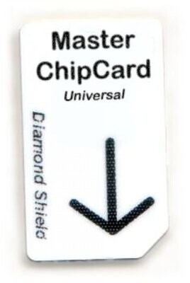 Master Chipcard Universal (leer) 58 Slots - nur mit Diamond Shield Professional und Trikombin programmierbar