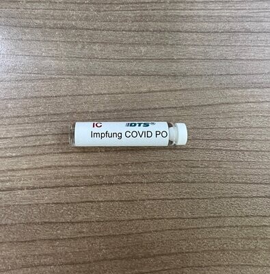 Testampulle Impfung COVID PO "NEU"