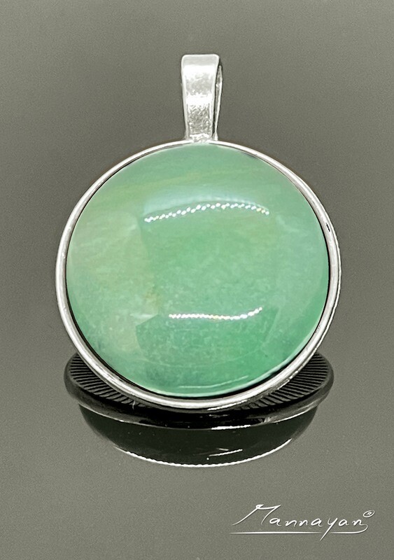 E-Blocker Amulett "Halbedelstein" Grüner Aventurin