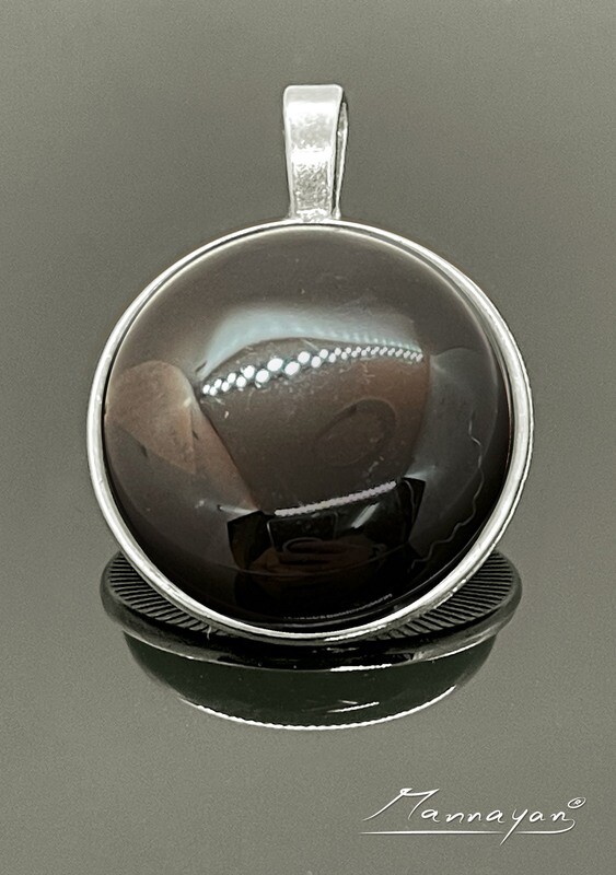 E-Blocker Amulett "Halbedelstein (inkl. Life-Time-Upgrade)" Schwarzer Onyx