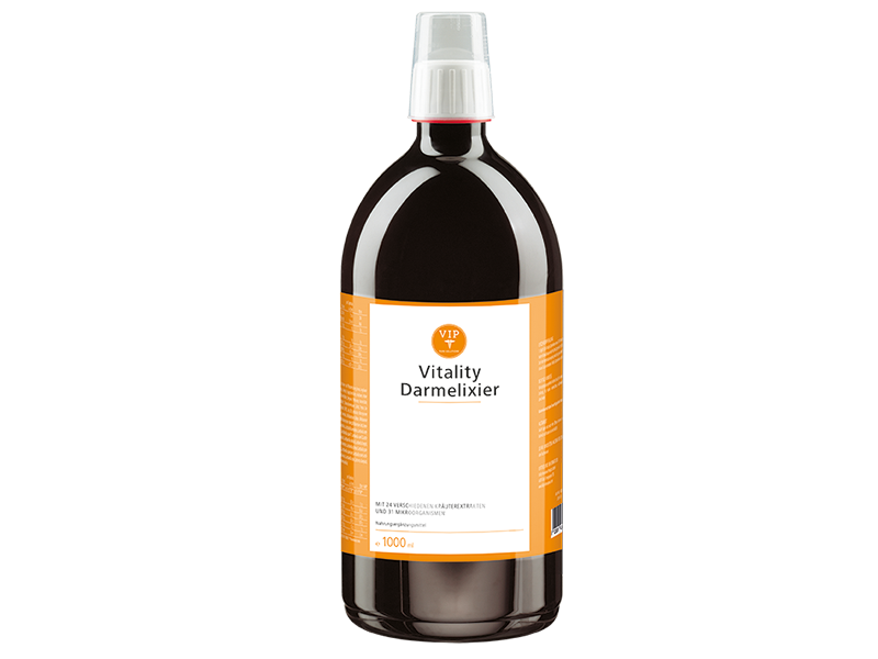 Vitality Darmelixier /
24 Pflanzenstoffe für ein besseres Bauchgefühl / 1000 ml