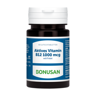 Vitamin B12 aktiv 1000mcg | Lutschtabletten 60 Stk.