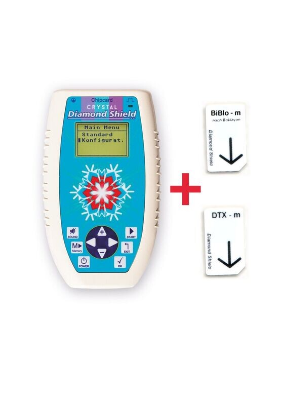 Diamond Shield Crystal Zapper + Chipkarte BIBLO und DTX