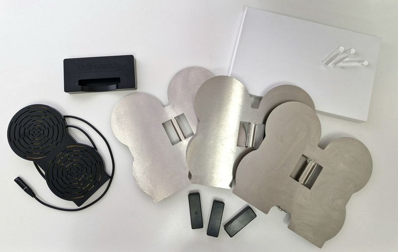 Transfer-Set  (3x Transferplatten, 63er Ampullen-Satz, Testantenne+Stativ)