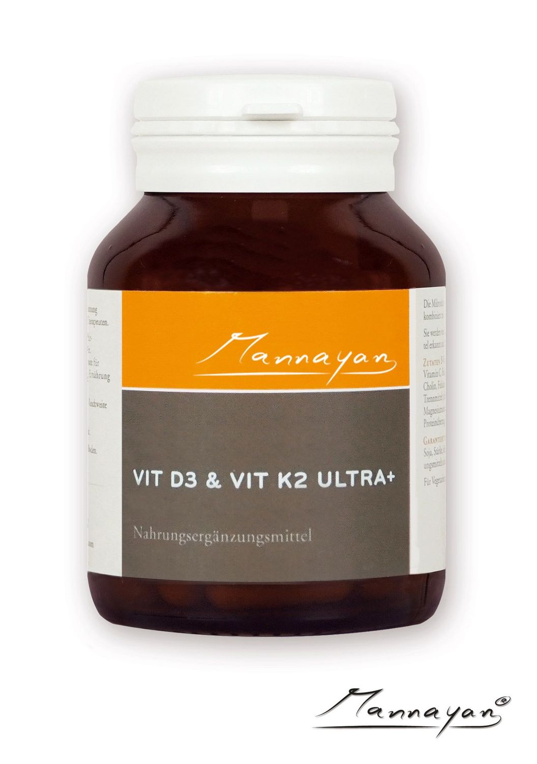 "NEU" Mannayan VITAMIN D3 & K2 Ultra + (60 Kapseln)