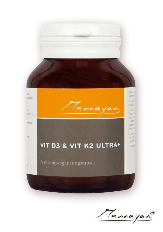 "NEU" Mannayan VITAMIN D3 & K2 Ultra + (60 Kapseln)
