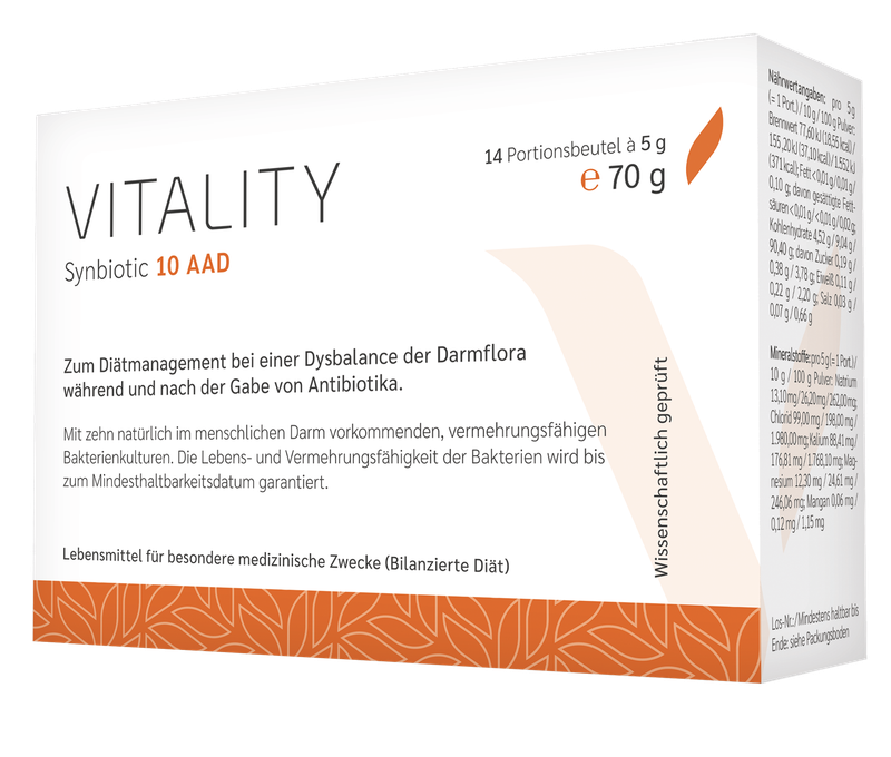 VITALITY Synbiotic 10 AAD, Das Pro zum Antibiotikum VITALITY Synbiotic 10 AAD, Das Pro zum Antibiotikum
