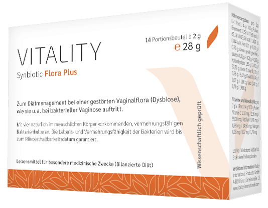 VITALITY Synbiotic FLORA plus+ VITALITY Synbiotic FLORA plus+ "Scheidenflora in Balance"