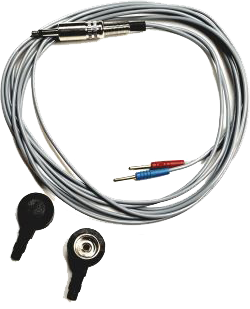 Doppelkabel für Diamond Shield (grau)  inkl. Druckknopfadapter