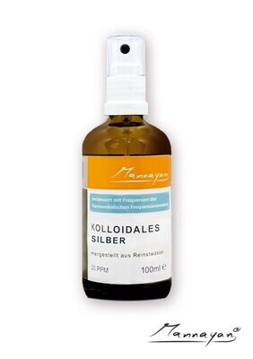 Mannayan Kolloidales Silber 100 ml mit Zerstäuber Mannayan Kolloidales Silber 100 ml mit Zerstäuber