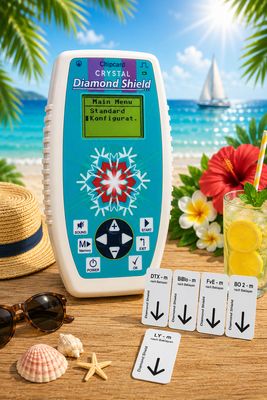 Diamond Shield Crystal Zapper + Chipkarte BIBLO, DTX, FVE, BO2 und LY Diamond Shield Crystal Zapper + Chipkarte BIBLO, DTX, FVE, BO2 und LY