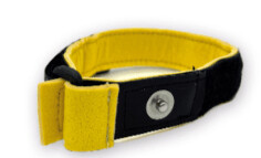 Armband mit Schwamm - gelb (Paar) inkl. Druckknöpfe
