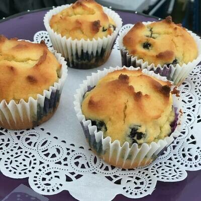 KETO BLUEBERRY LEMON MUFFINS