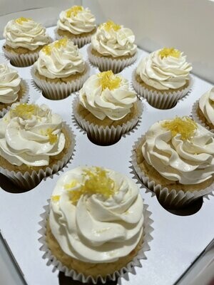 KETO LEMON DROP CUPCAKES