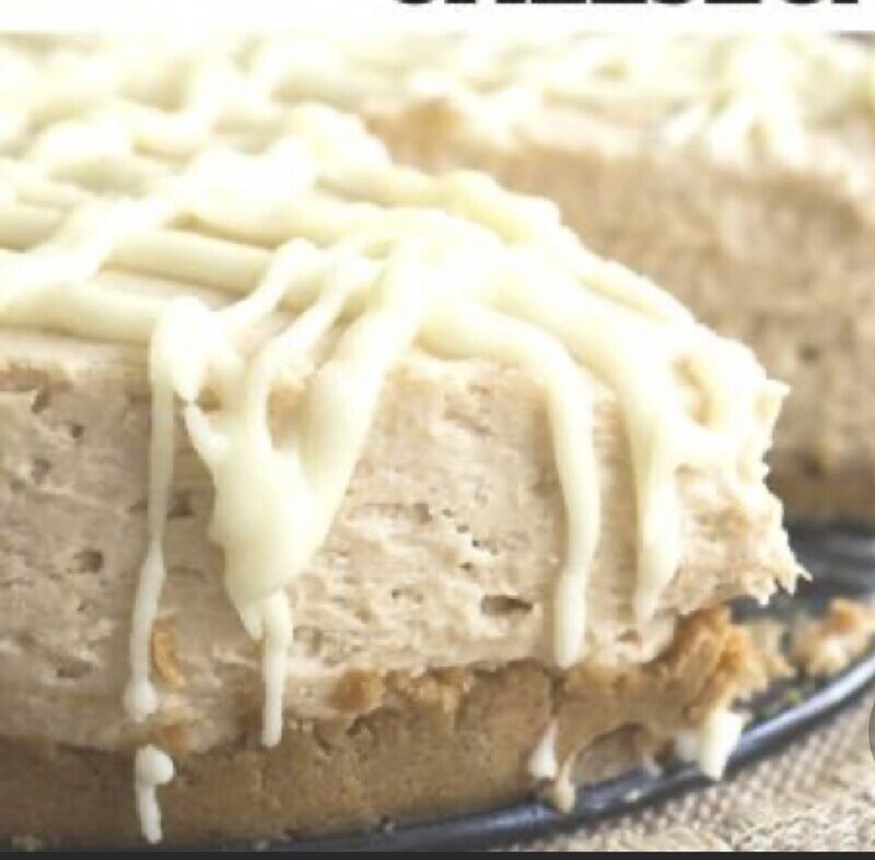 KETO PEANUT BUTTER WHITE CHOCOLATE CHEESECAKE