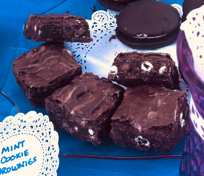 MINT COOKIE BROWNIES