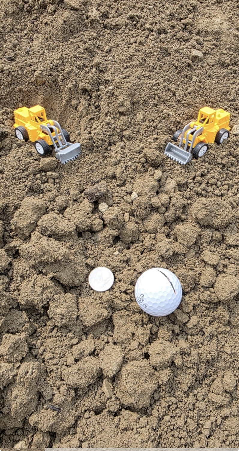 Gray Ballfield Clay - Great for Bicycle Jumps, Ball Fields, Horseshow Pits.