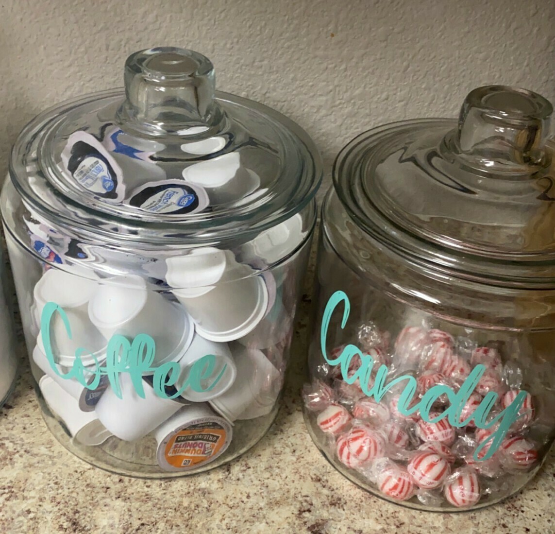 Large Custom 3 Piece Canister set