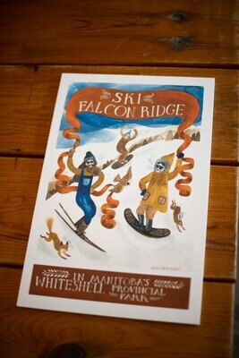 Falcon Ridge Poster: Boarding Sasquatch