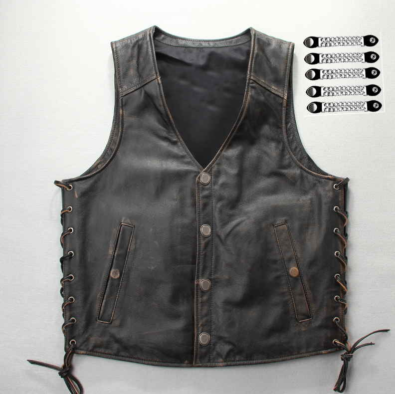 Premium leather vest
