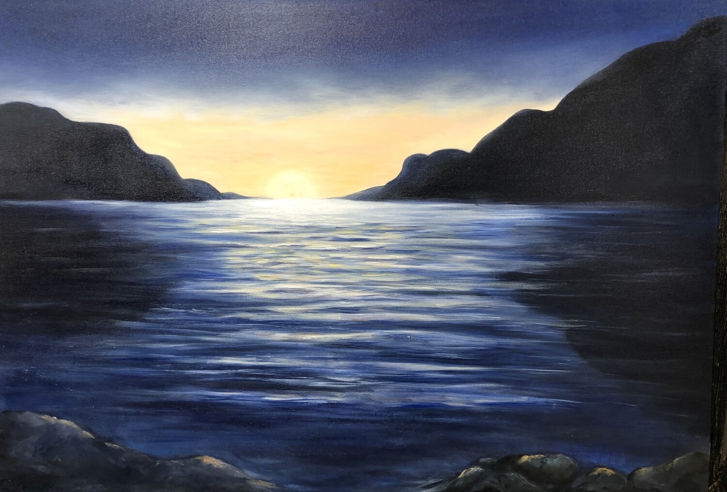Dirdal i solnedgang