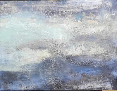 «Abstrakt himmel over sjø»