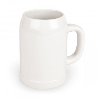 BEER MUG WHITE