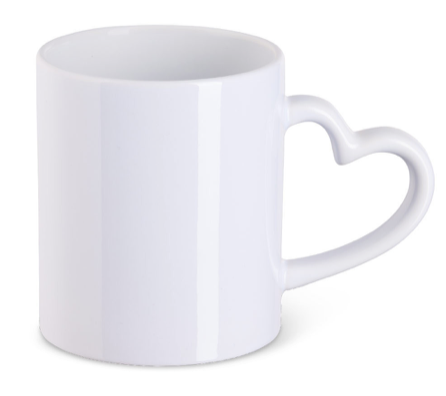 Tasse mit Herzhenkel