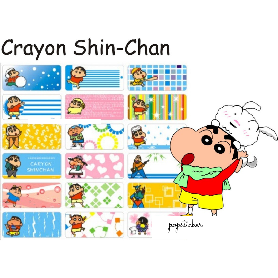 Japanese Cartoon Name Stickers FREE SHIPPING BONUS