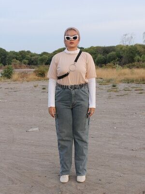 Plain T-Shirt Cream by W/OTERN.