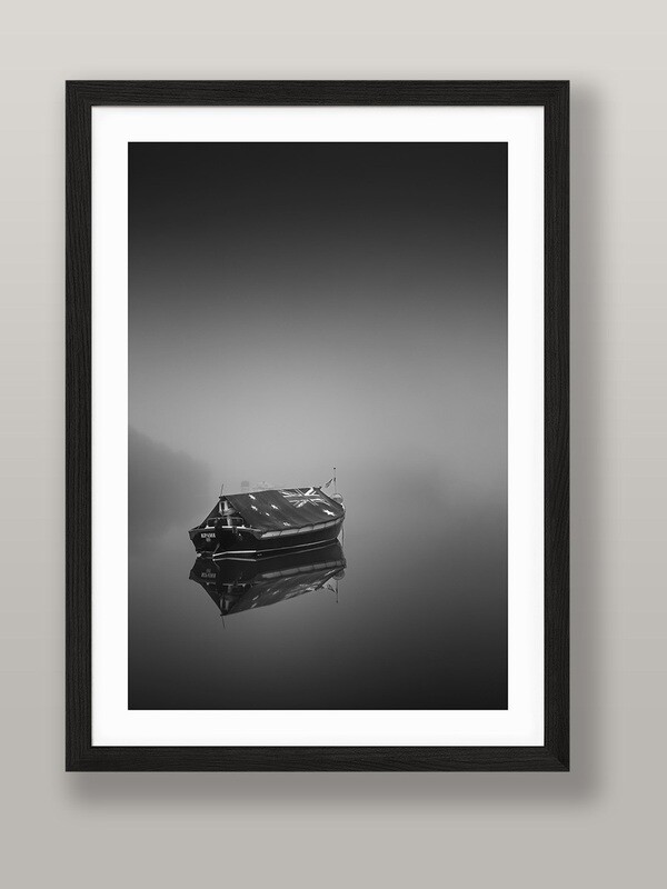 Boat in The Mist BW