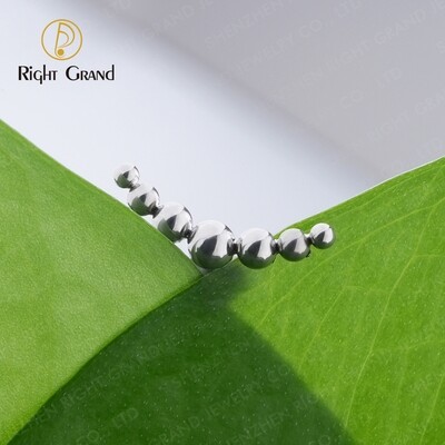 Right Grand Mirror Polish ASTM F136 Titanium Internal Thread 7pcs Beads Cluster Labret Helix Cartilage
