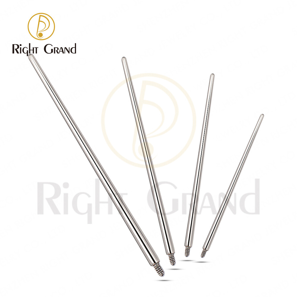 Right Grand 100% Implant Grade ASTM F136 Titanium Pin Taper for Internally Threaded Piercing Jewelry